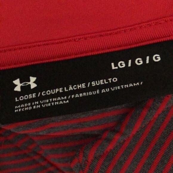 Under Armour Mens Stripe Tech Loose Fit Lightweight 1/4 Zip Pullover Sz L - Picture 4 of 7